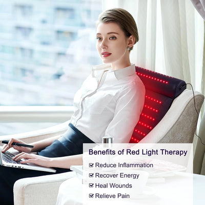 AIWFL Red Light Therapy Mat Infrared Heat Pad with 3D Neck Support 660nm+850nm - Image 7
