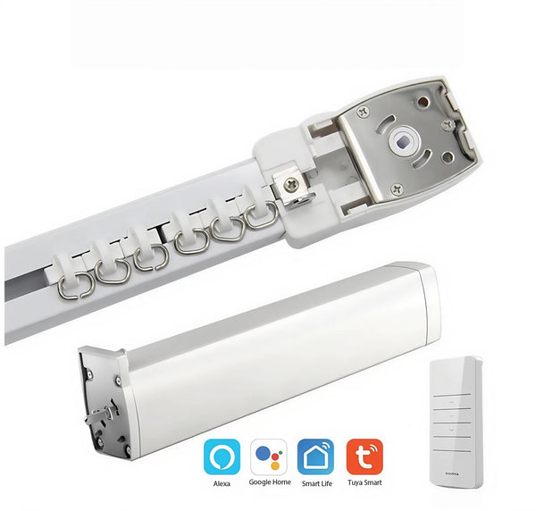 4.2M Electric Curtain Track Smart Multi-Control Low-Noise 33dB Double Open