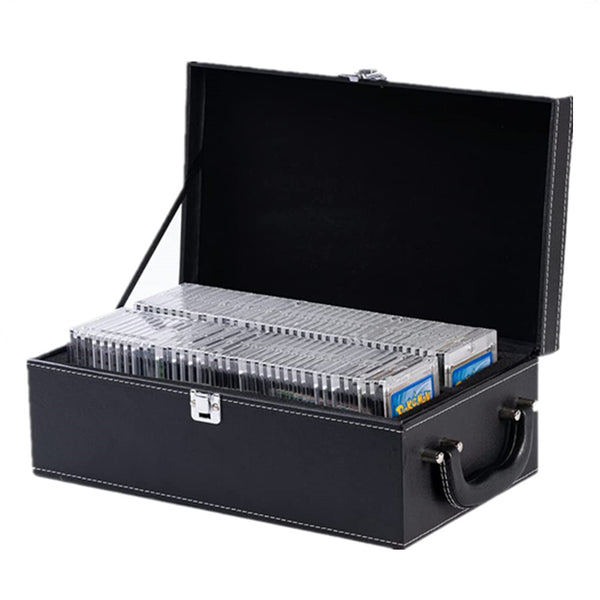 Graded Card Slab Carrying Case Slotted Storage Fits PSA/BGS/FGS Trading Sports