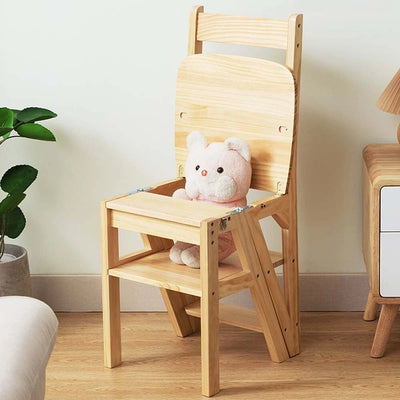 Folding Step Ladder Chair 4 Tier Multifunctional Plant Stand Ladder Stool Shelf - Image 7