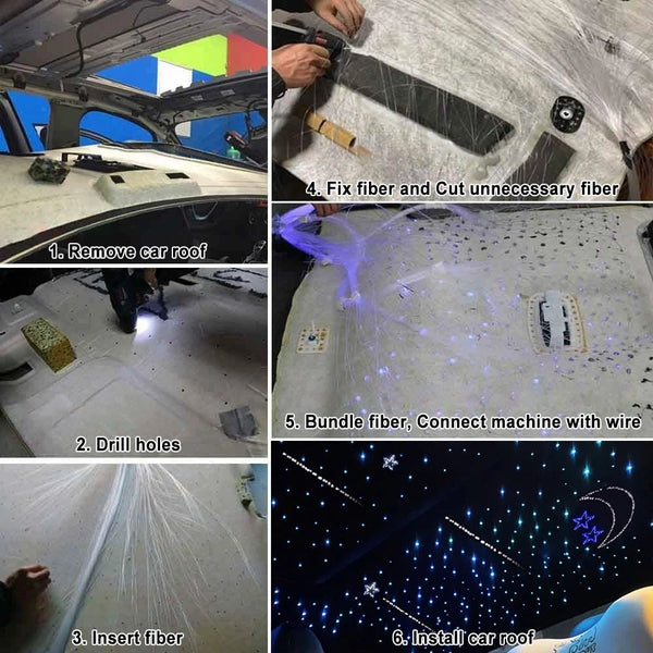1000pc Fiber Optic Car Home Headliner Star Light kit Roof Ceiling Light w/Remote