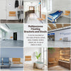 Foldable Shower Seat Wall Mounted Folding Shower Bench for Small Shower Spaces - Image 3