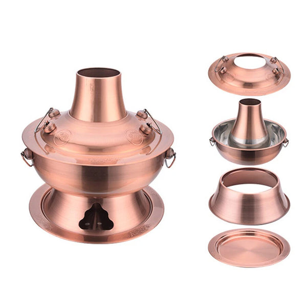 Chinese Charcoal Hotpot Cookware Hot Pot Copper Old Beijing Charcoal Pot