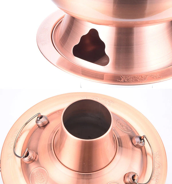 Chinese Charcoal Hotpot Cookware Hot Pot Copper Old Beijing Charcoal Pot