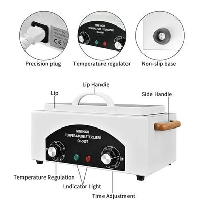 2L Medical Autoclave Dry Heat Sterilizer Tattoo Tools Disinfection 220V - Image 13
