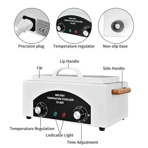 2L Medical Autoclave Dry Heat Sterilizer Tattoo Tools Disinfection 220V - Image 13