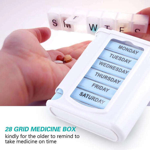 7Day Pill Box Medicine Storage Weekly Tablet Container Case Organizer Dispenser