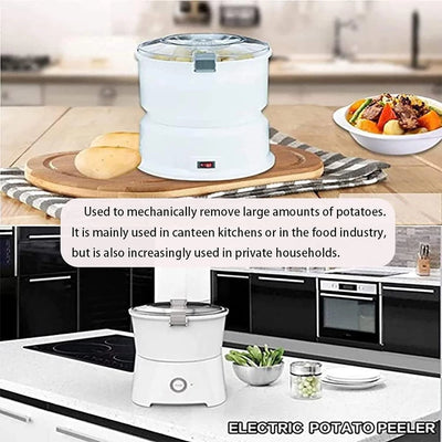 Electric Potato Peeler Commercial Automatic Peeler Suitable for 1.76 lb Potatoes - Image 10