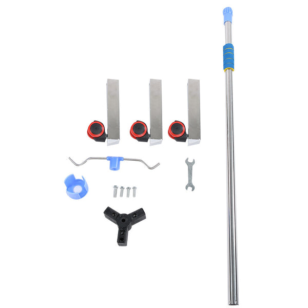 2 Hook Adjustable IV Pole Portable Drip Bag Stand for Clinic Household Care