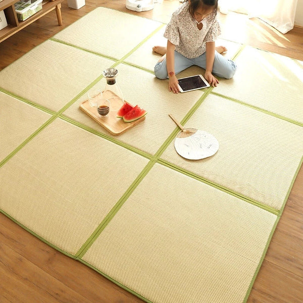Japanese Tatami Mat Igusa Tatami Mattress 0.47'' Thick Japanese Floor Mattress - Image 12
