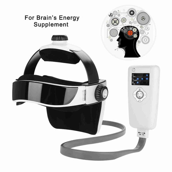 Head Massager Electric Head Massage Helmet Hot Compress To Relieve with Music