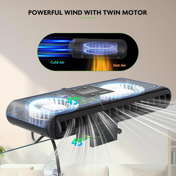Aquarium Fish Tank Cooling Fan Water Temperature Control for Fish Tanks Coral