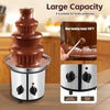 4 Tier Electric Chocolate Fountain Chocolate Fondue Waterfall Stainless Steel - Image 9