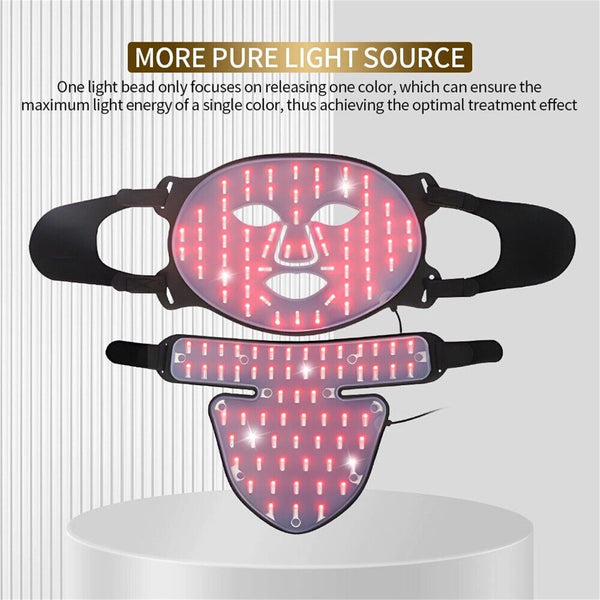 LED Facial Mask 4 Color Red Light Therapy Skin Care Photon Mask Rejuvenation - Image 6