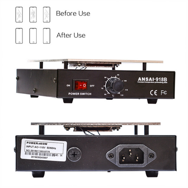 450W Durable 7 inch Phone LCD Screen Separator Removal Phone Repair Machine