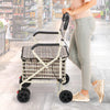Shopping Trolley on Wheels Portable Folding Elderly Shopping Cart Walking Aid