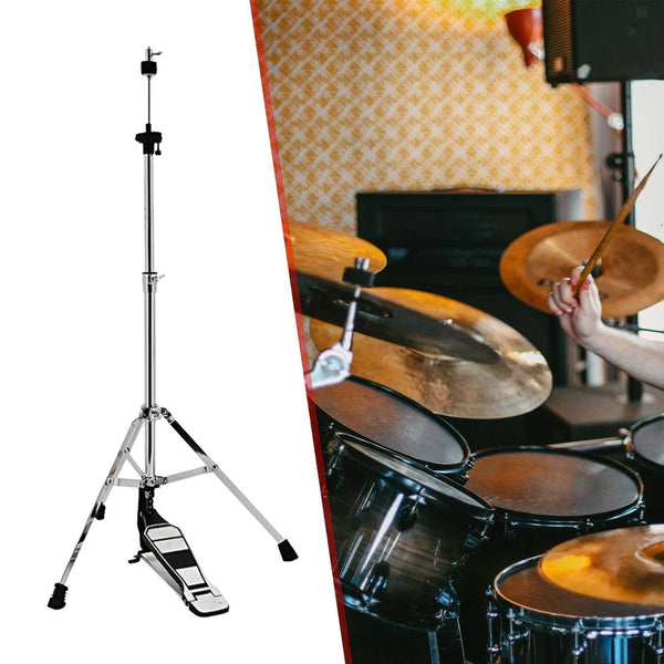 Hi-Hat Cymbal Stand Light Weight Double Braced Legs Chain Driven Foot Plate