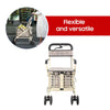 Shopping Trolley on Wheels Portable Folding Elderly Shopping Cart Walking Aid