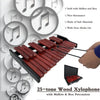 25 Note Xylophone Professional Wooden Glockenspiel Xylophone with Pair Mallet